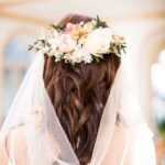 wedding hairstyle flowers