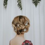 wedding hair updo butterflies